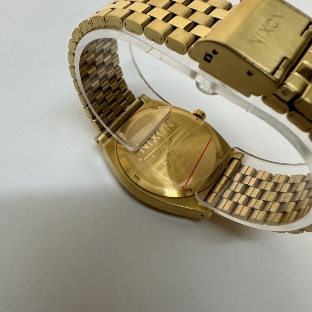 Nixon Time Teller Deluxe All Gold Watch - Picture 6 of 7